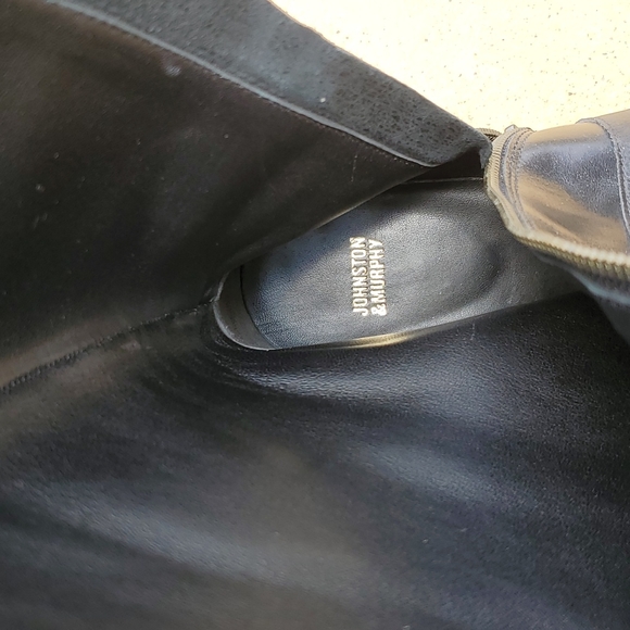 Johnston & Murphy Black & Brown Knee High Riding Boots Size 9 1/2 - Picture 9 of 10